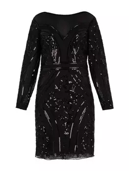 Длинное платье NAEMI, черный