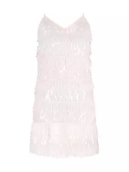 Длинное платье NAEMI Mini Spaghetti, белый