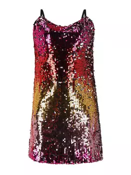 Длинное платье NAEMI Mini Spaghetti, розовый