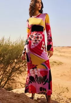 Длинное платье Next, розовый