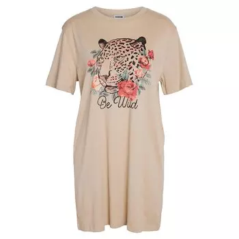 Длинное платье Noisy May Zodiac, бежевый