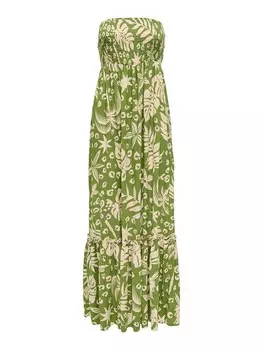 Длинное платье ONLY, цвет grn/beige