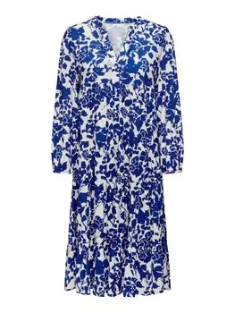 Длинное платье ONLY Mediterranes Legerer Midi, синий