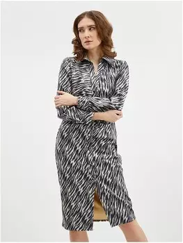 Длинное платье orsay, черный/белый