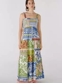 Длинное платье Oui, зеленый