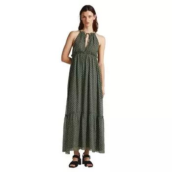 Длинное платье Pepe Jeans Fifi Sleveless, зеленый