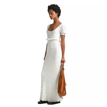 Длинное платье Pepe Jeans Goldie, бежевый