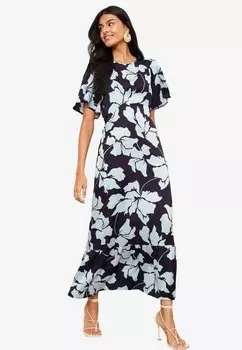 Длинное платье PETITE FIT SLEEVE EMPIRE MIDI Friends Like These, синий