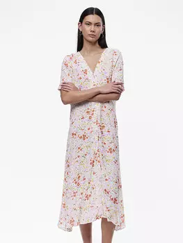 Длинное платье Pieces, белый