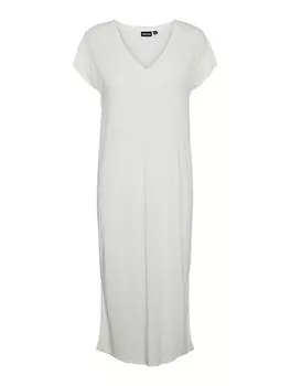 Длинное платье Pieces, белый