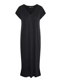 Длинное платье Pieces, черный