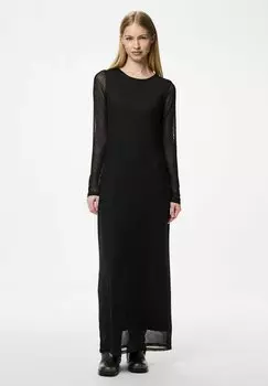 Длинное платье Pieces, черный