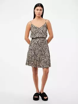 Длинное платье Pieces, цвет beige/schwarz