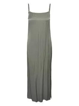 Длинное платье Pieces, хаки