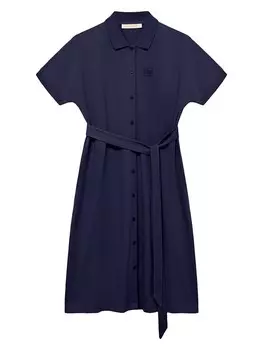 Длинное платье Polo Club, темно-синий