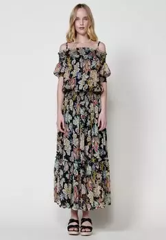 Длинное платье PRINTED Koroshi, черный