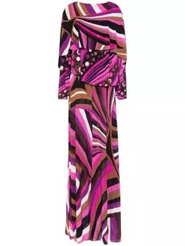 Длинное платье PUCCI, фиолетовый