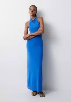 Длинное платье PULL&BEAR, синий