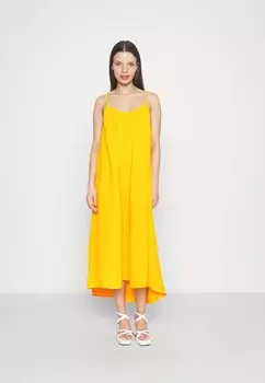 Длинное платье ярко-желтого цвета Vero Moda, желтый