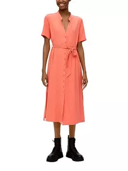 Длинное платье QS by S Oliver, оранжевый