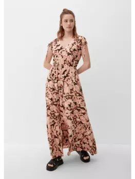 Длинное платье QS, оранжевый