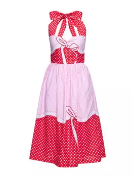 Длинное платье Queen, красный