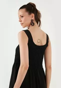 Длинное платье REGULAR FIT LELA, черный