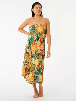 Длинное платье Rip Curl Brazilian Soul, красочный