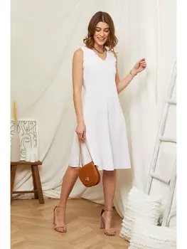 Длинное платье Rodier Lin Leinen, белый