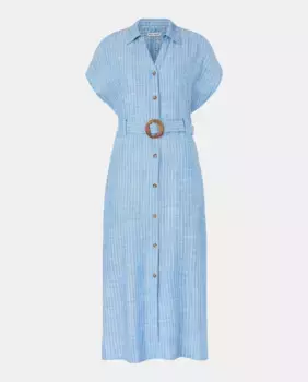 Длинное платье-рубашка Easy Wear, синий