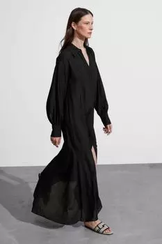 Длинное платье-рубашка & Other Stories, черный