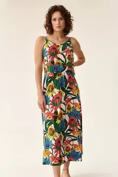 Длинное платье с цветочным узором Tatuum, мультиколор