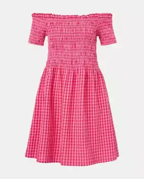 Длинное платье с коротким рукавом Easy Wear, цвет Fresa