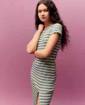 Длинное платье с короткими рукавами Green Coast, цвет Jabn