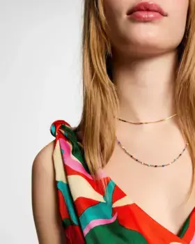 Длинное платье с принтом и перекрестным вырезом Morgan, мультиколор