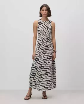 Длинное платье с принтом Simorra, мультиколор