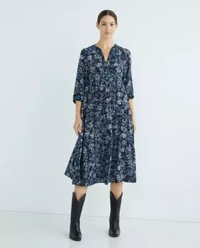 Длинное платье с принтом Zermatt, мультиколор