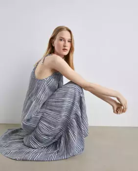 Длинное платье с воротником-бретелькой Easy Wear, белый