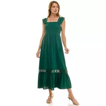 Длинное платье с защипами для девушек Luxology, цвет teal