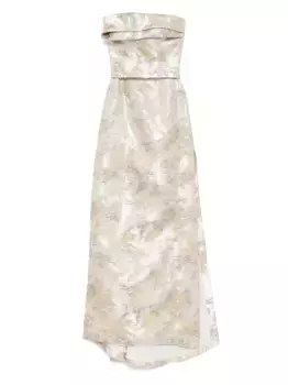 Длинное платье Saiid Kobeisy, серый