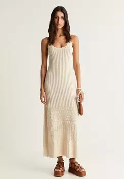 Длинное платье Scalpers, бежевый