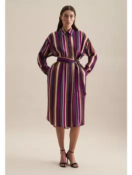 Длинное платье Seidensticker Oversized, темно-синий