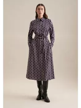 Длинное платье Seidensticker Regular, фиолетовый
