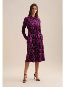 Длинное платье Seidensticker Regular, фиолетовый