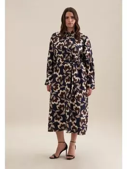 Длинное платье Seidensticker Regular, темно-синий