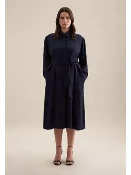 Длинное платье Seidensticker Regular, темно-синий