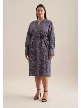 Длинное платье Seidensticker Regular, темно-синий