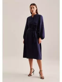 Длинное платье Seidensticker Regular, темно-синий