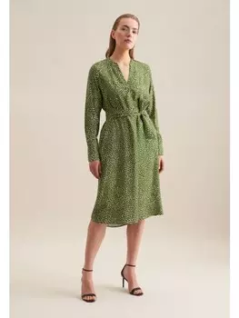 Длинное платье Seidensticker Regular, зеленый