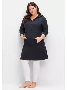 Длинное платье sheego Kapuzen, цвет tiefblau